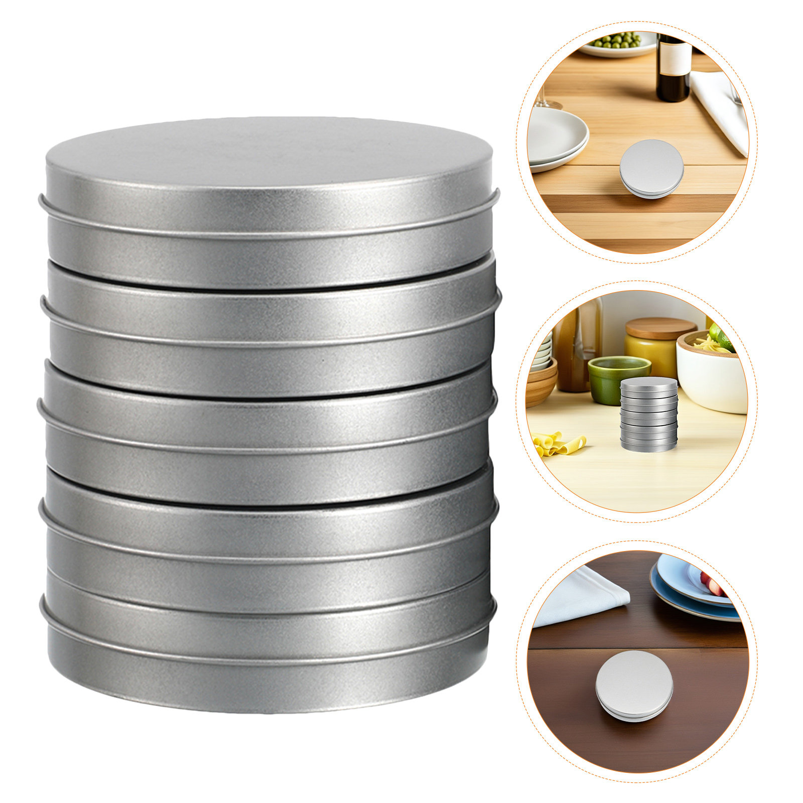 Game Storage Box - 12Pcs Round Metal Candy Game Box