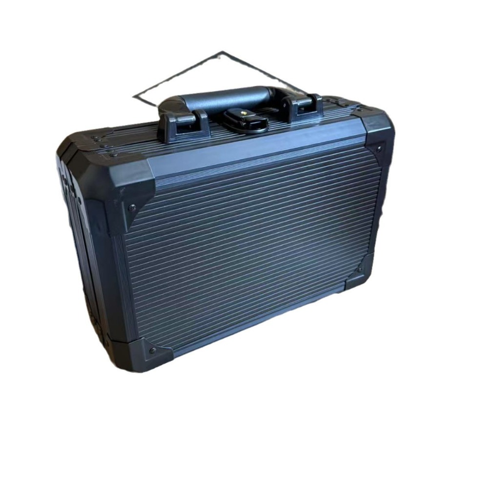 Game Storage Box - Black K‑Type Aluminum Poker Chip Case,