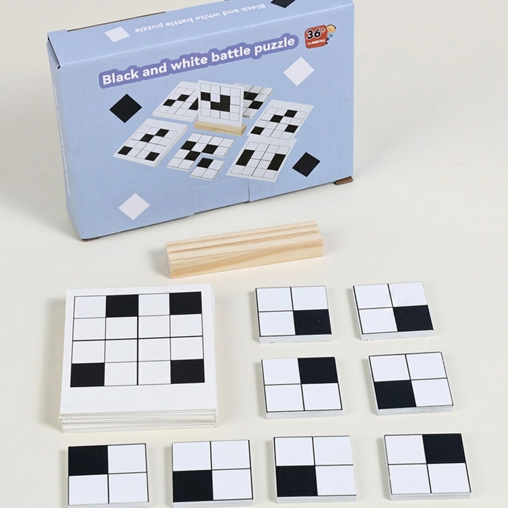 Chess Set Wooden - Wooden Board Game Brain Teaser Puzzle
