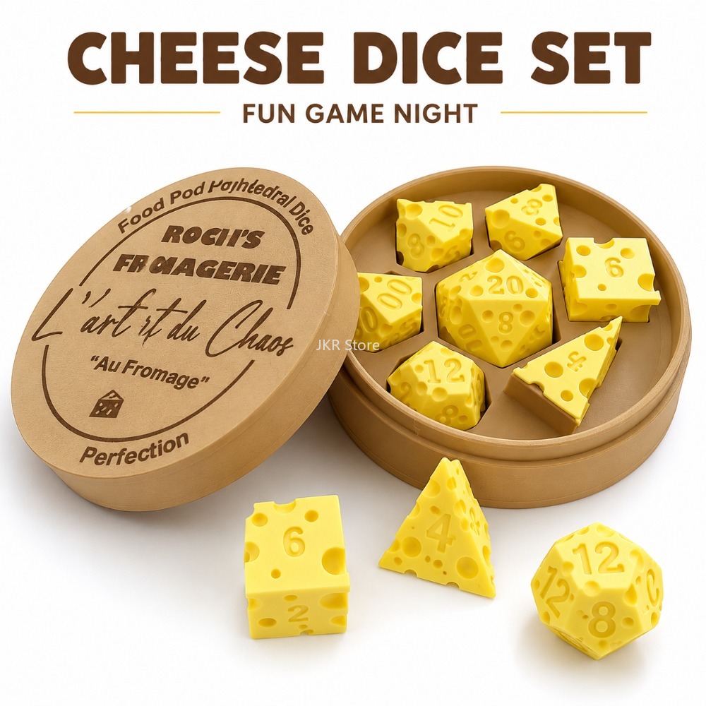 Irregular Cheese Dice Box Orna - Board Game Organization 评论和价格