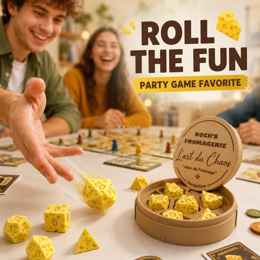 Irregular Cheese Dice Box Orna - Board Game Organization 评论和价格