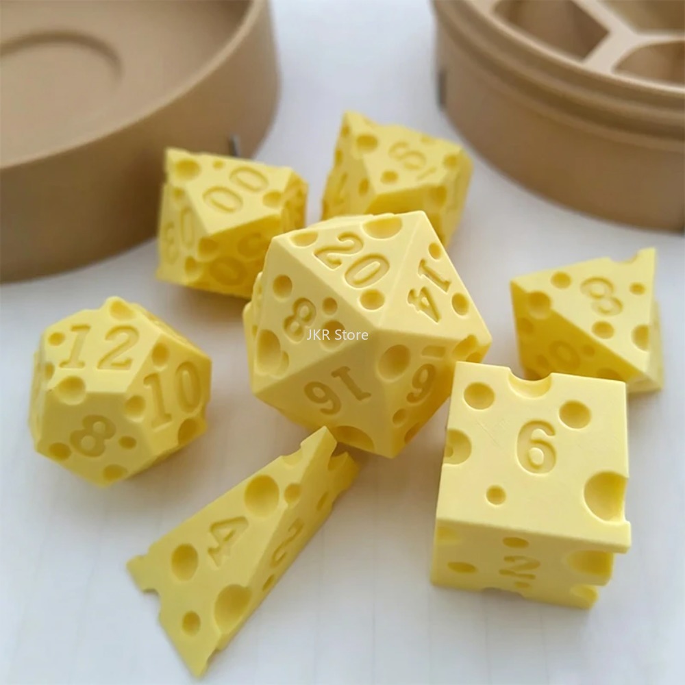 Irregular Cheese Dice Box Orna - Board Game Organization 评论和价格