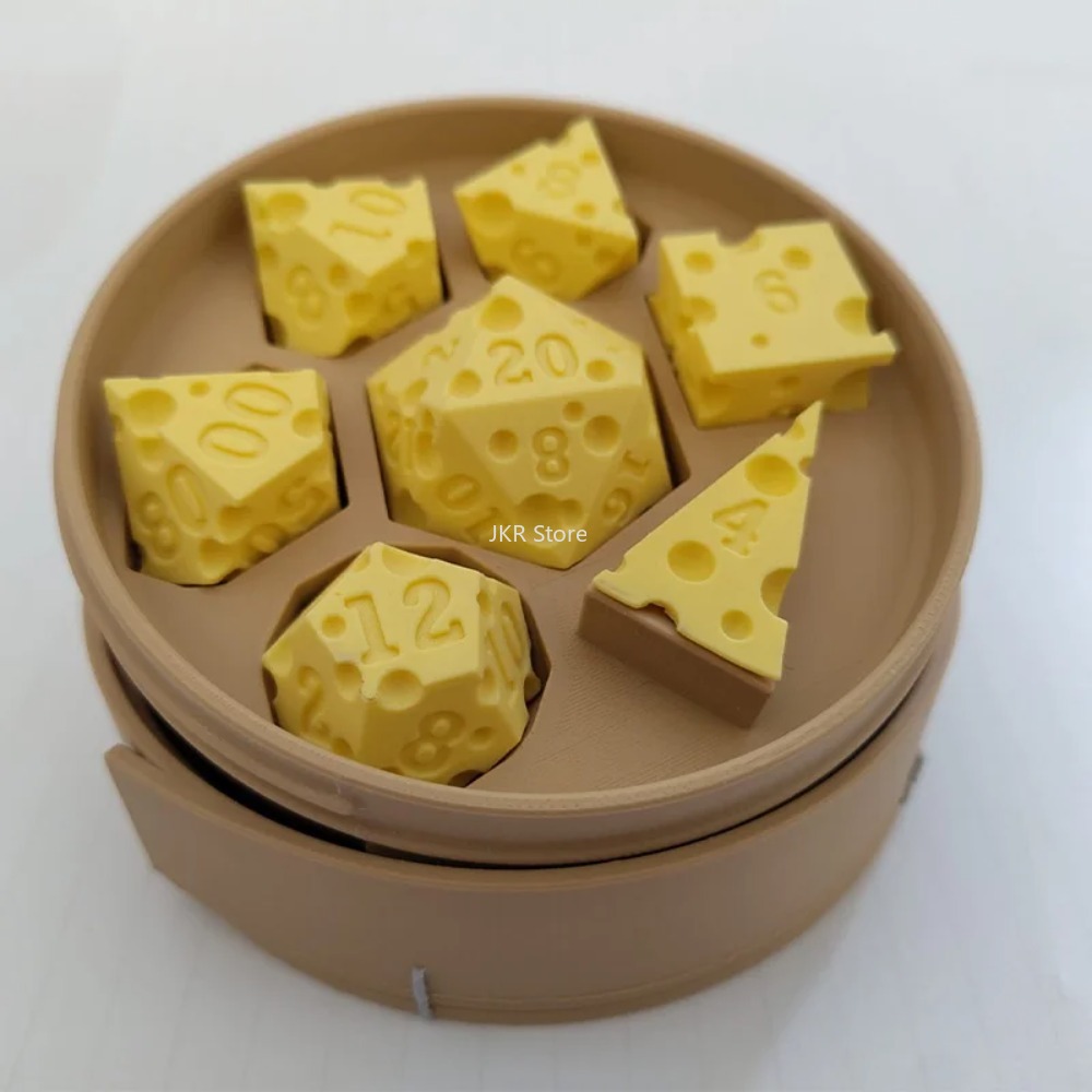 Irregular Cheese Dice Box Orna - Board Game Organization 评论和价格