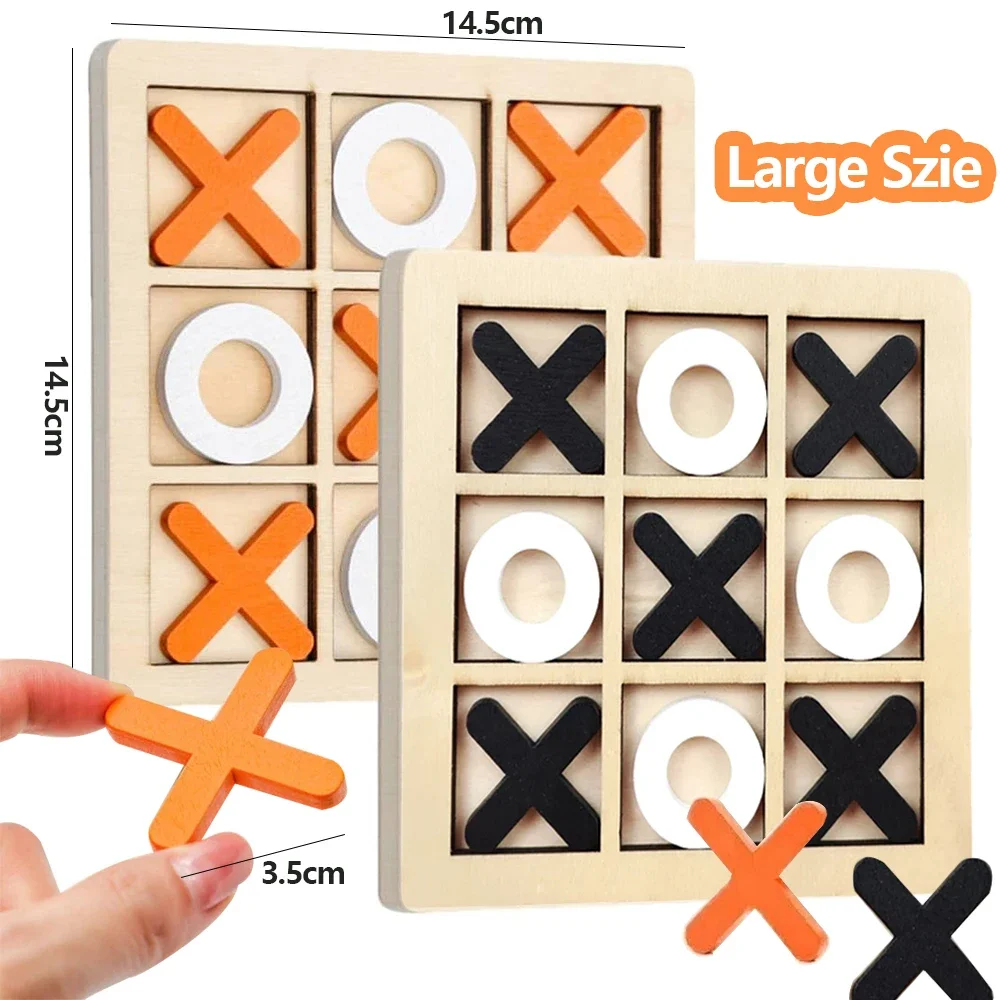 Wooden XO Tic Tac Toe Game Min - Board Game Word 评论和价格