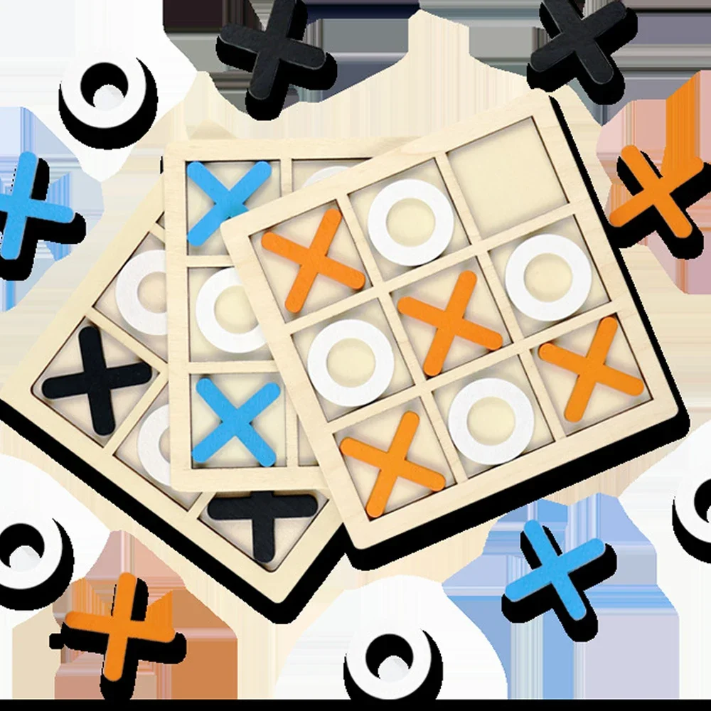 Wooden XO Tic Tac Toe Game Min - Board Game Word 评论和价格