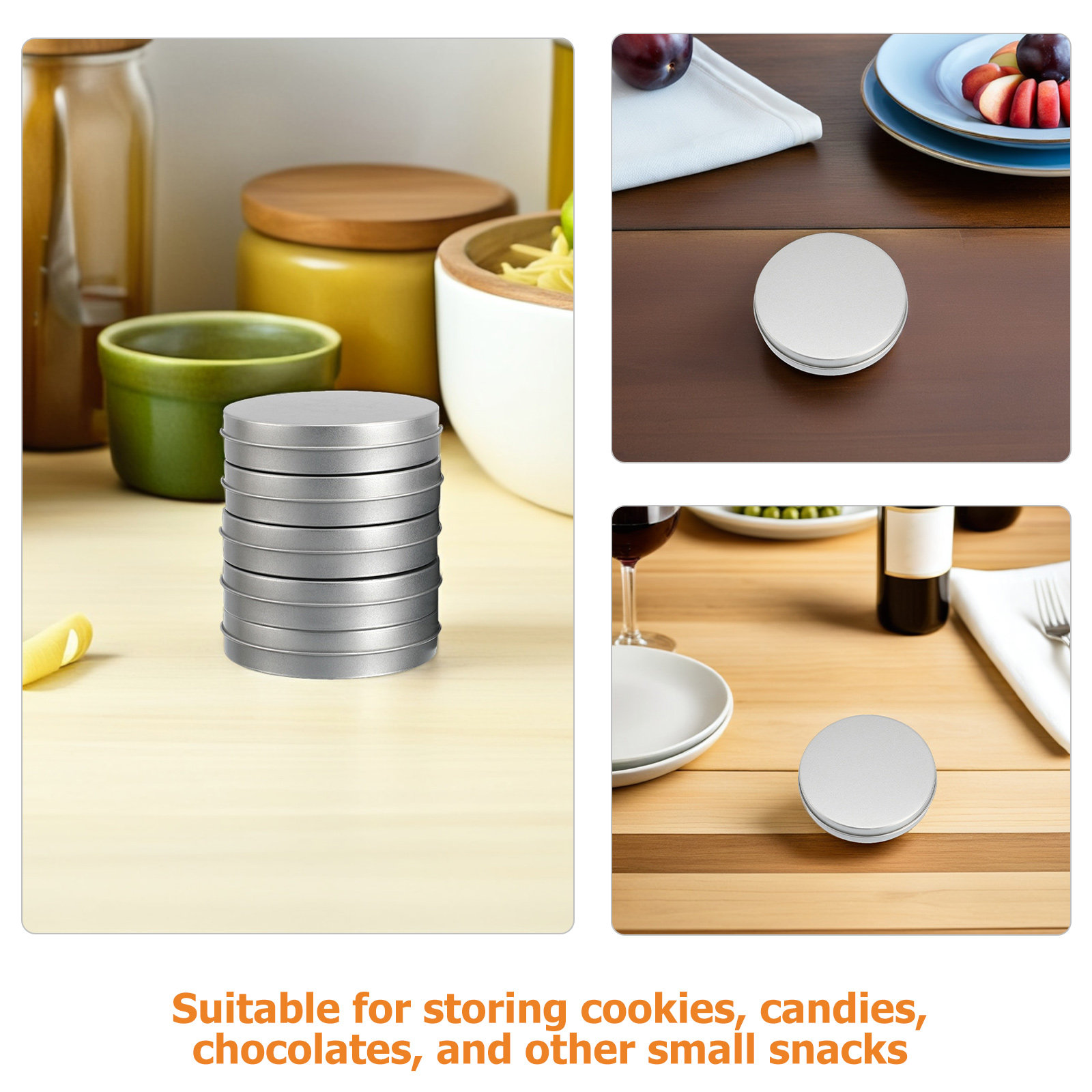 12Pcs Round Metal Candy Game B - Game Storage Box 评论和价格