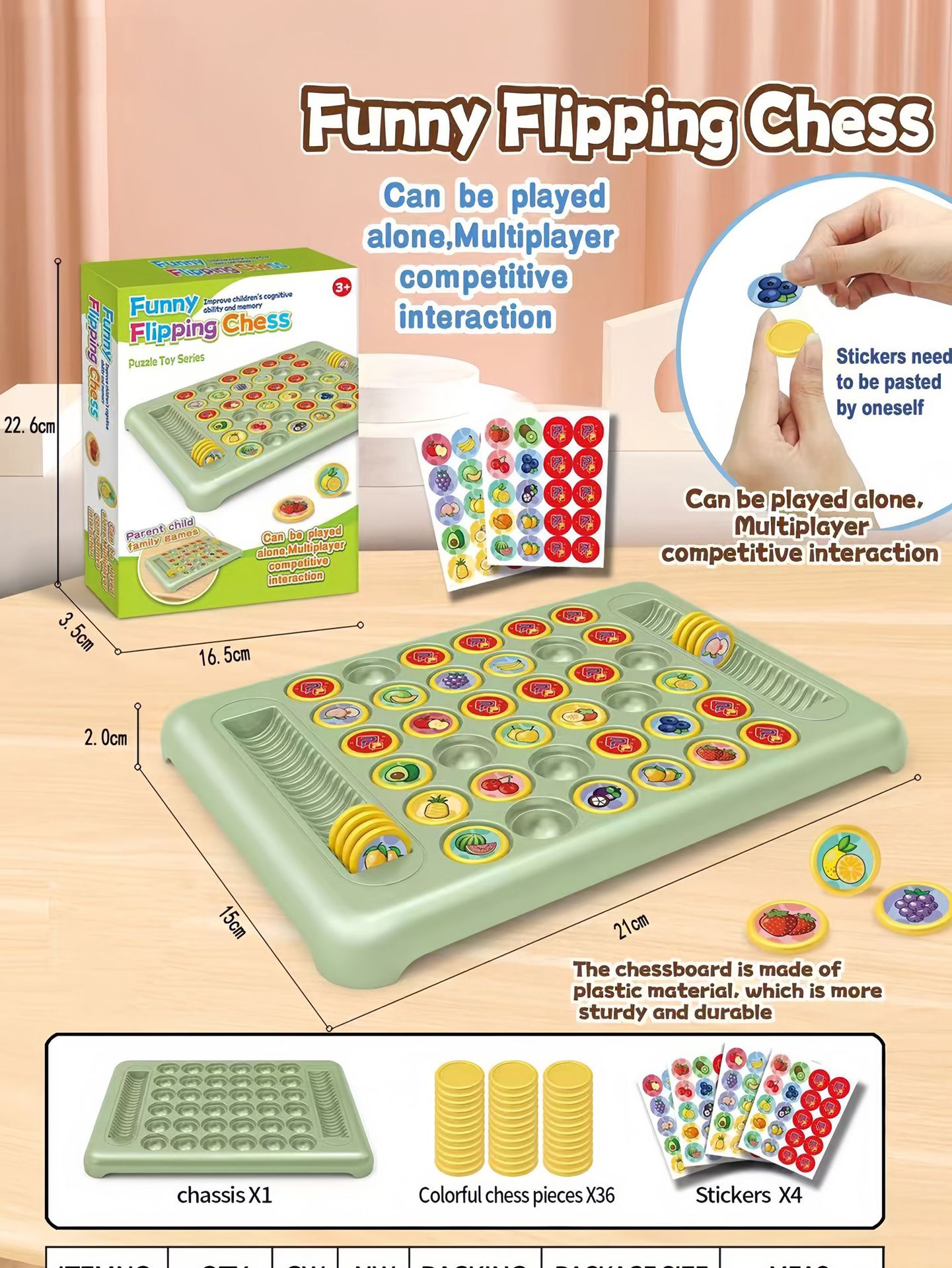 Flip Chess Board Game Interact - Board Game Flip 7 评论和价格