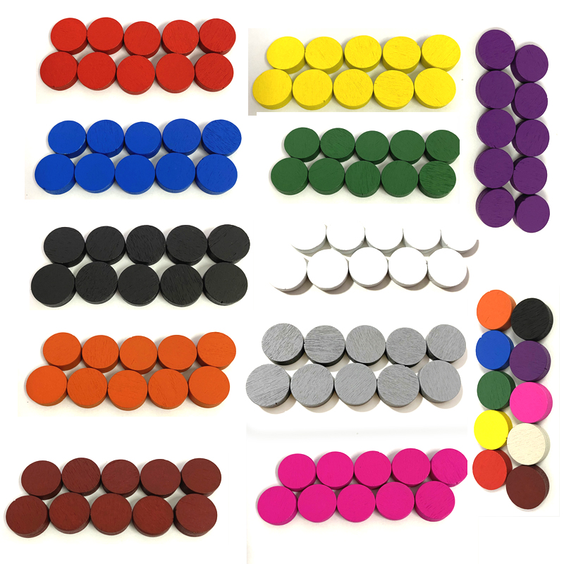 50pieces 15*5MM 11 Colors Wood - Chess Set Wooden 评论和价格