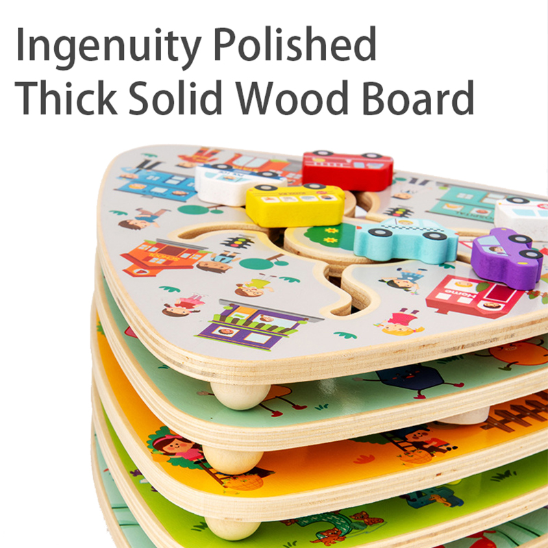 Children Montessori Maze Board - Board Game Qwirkle 评论和价格