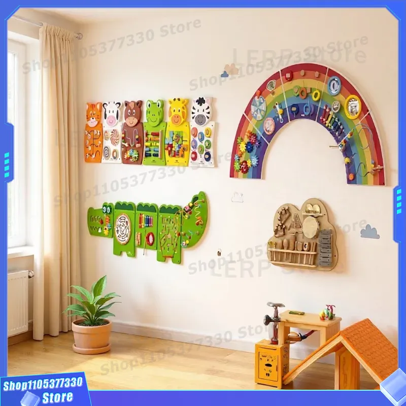 Wooden Busy Board for Toddlers - Board Game Operation 评论和价格