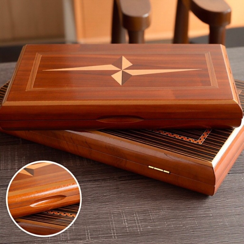 Solid Wood Backgammon 11-19 In - Board Game Operation 评论和价格