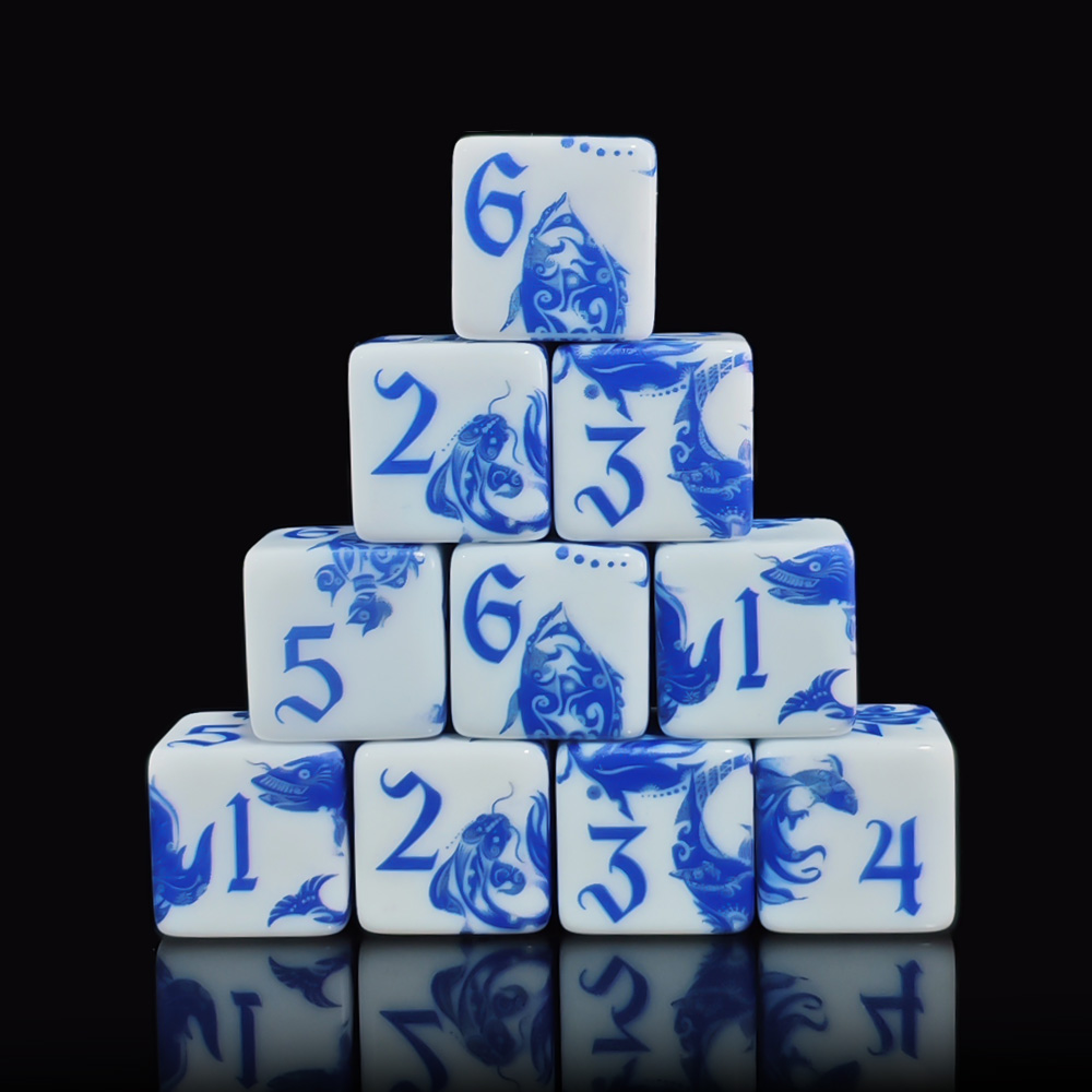 12Pcs Blue And White Porcelain - Board Game Rpg 评论和价格