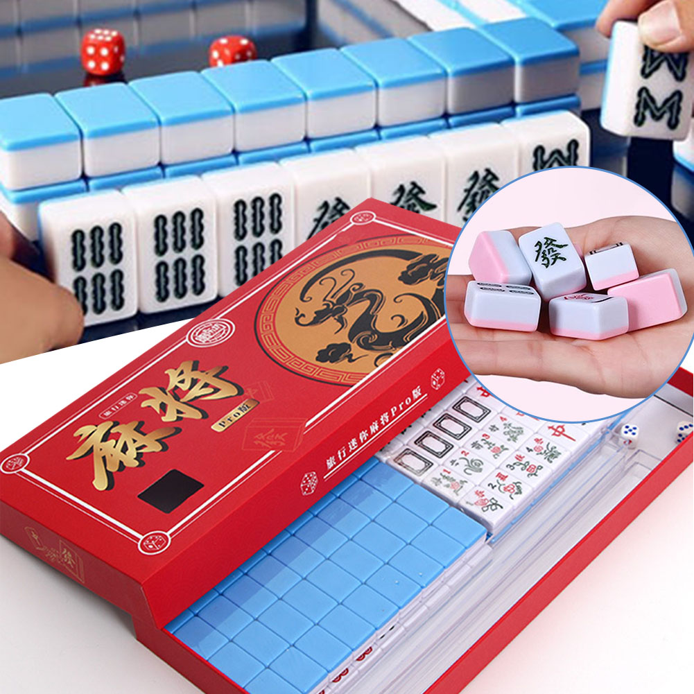 Portable Travel Mini Mahjong S - Board Game Organization 评论和价格