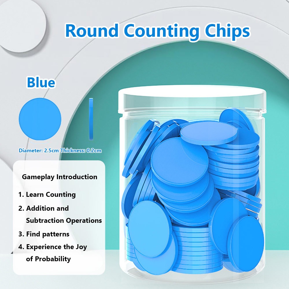 100pcs Plastic Counting Chips  - Board Game Operation 评论和价格