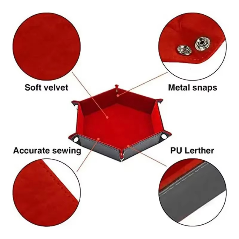 1pc Hexagonal Dice Tray and Mi - Board Game Organization 评论和价格