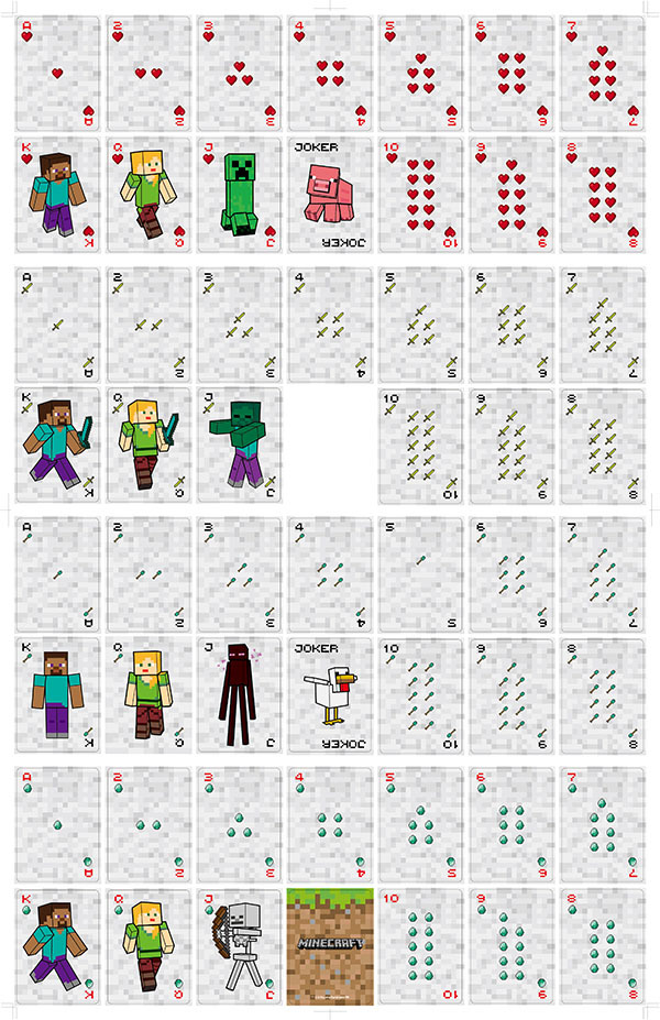 New Minecraft games, poker car - Board Game Card 评论和价格