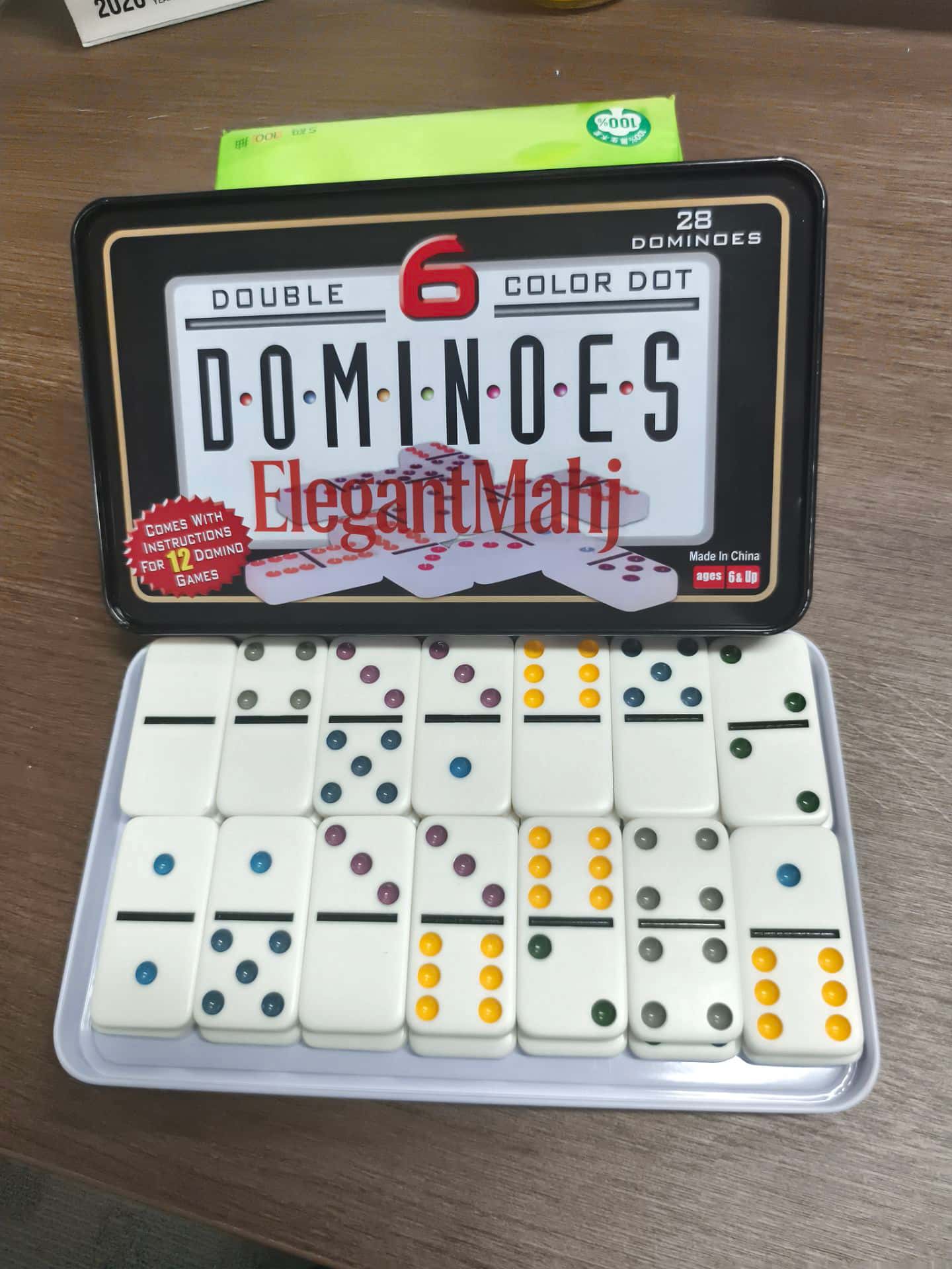 ElegantMahj Double Six Dominoe - Game Storage Box 评论和价格
