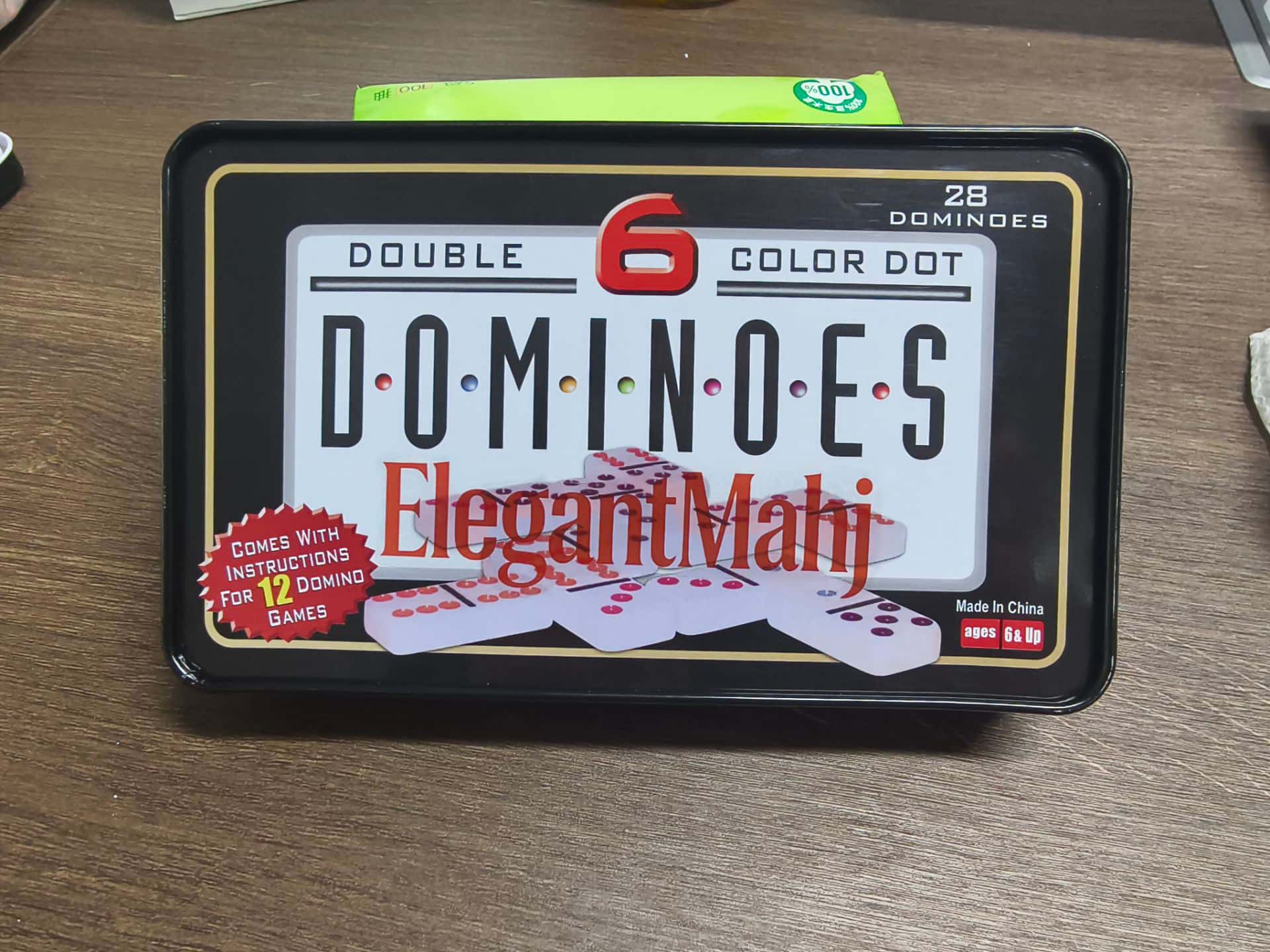 ElegantMahj Double Six Dominoe - Game Storage Box 评论和价格